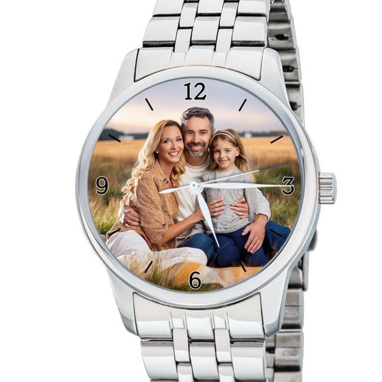 personalisierte Armbanduhr für Herren - Eichmüller Herrenarmbanduhr mit Edelstahlband Zifferblattvariante 05