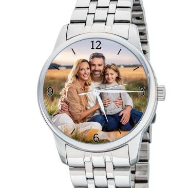 personalisierte Armbanduhr für Herren - Eichmüller Herrenarmbanduhr mit Edelstahlband Zifferblattvariante 05