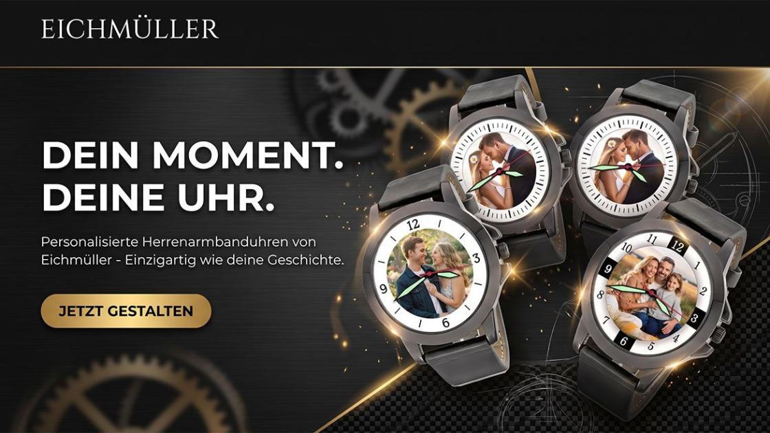 Logo Eichmüller Herrenarmbanduhr schwarz