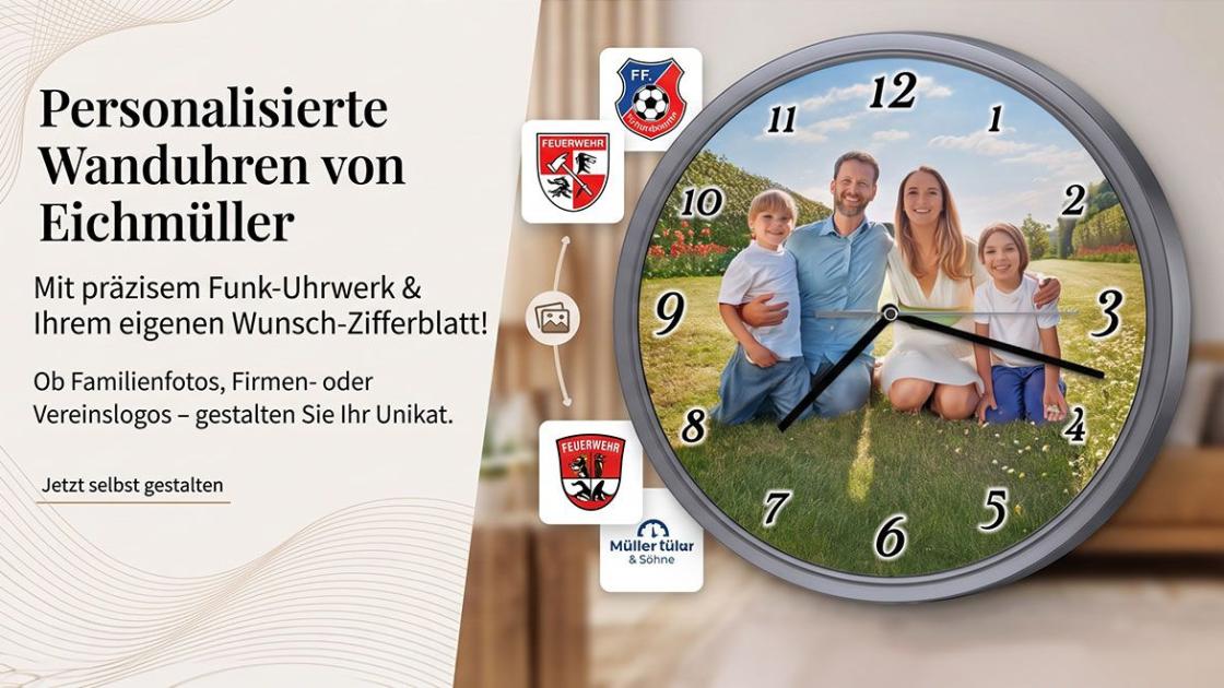 Logo Wanduhr Zifferblatt 03