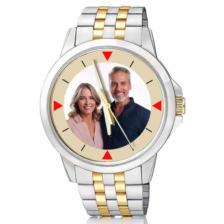 personalisierte Armbanduhr für Herren - Citizen Herrenarmbanduhr in Bicolor Zifferblattvariante 01