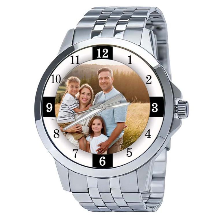 personalisierte Armbanduhr für Herren - Citizen Herrenarmbanduhr mit Edelstahlarmband Zifferblattvariante 04