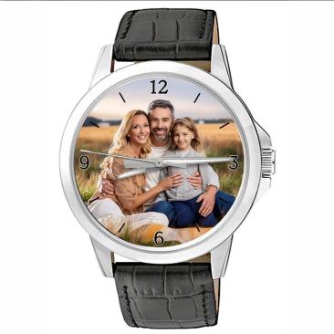 personalisierte Armbanduhr für Herren - Citizen Herrenarmbanduhr mit Lederarmband Zifferblattvariante 05