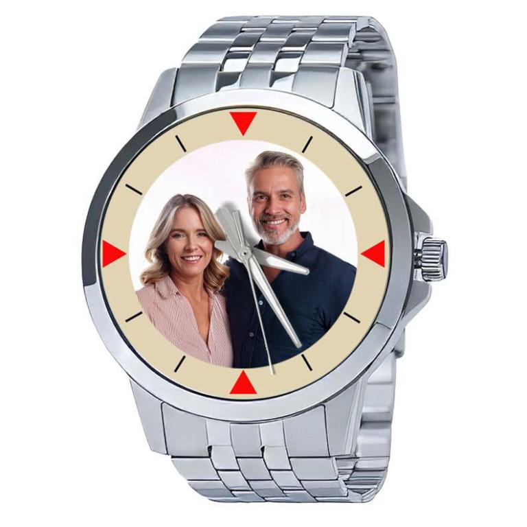 personalisierte Armbanduhr für Herren - Citizen Herrenarmbanduhr mit Edelstahlarmband Zifferblattvariante 01
