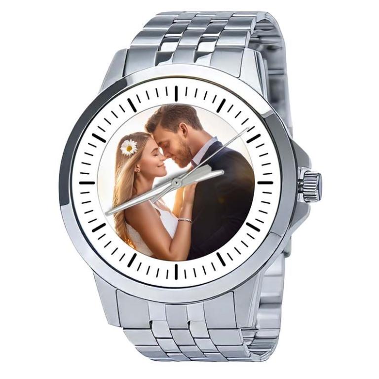 personalisierte Armbanduhr für Herren - Citizen Herren mit Edelstahlarmband, Zifferblattvariante 02