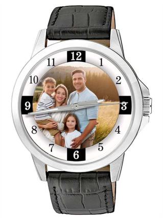 personalisierte Armbanduhr für Herren - Citizen Herrenarmbanduhr mit Lederarmband Zifferblattvariante 04