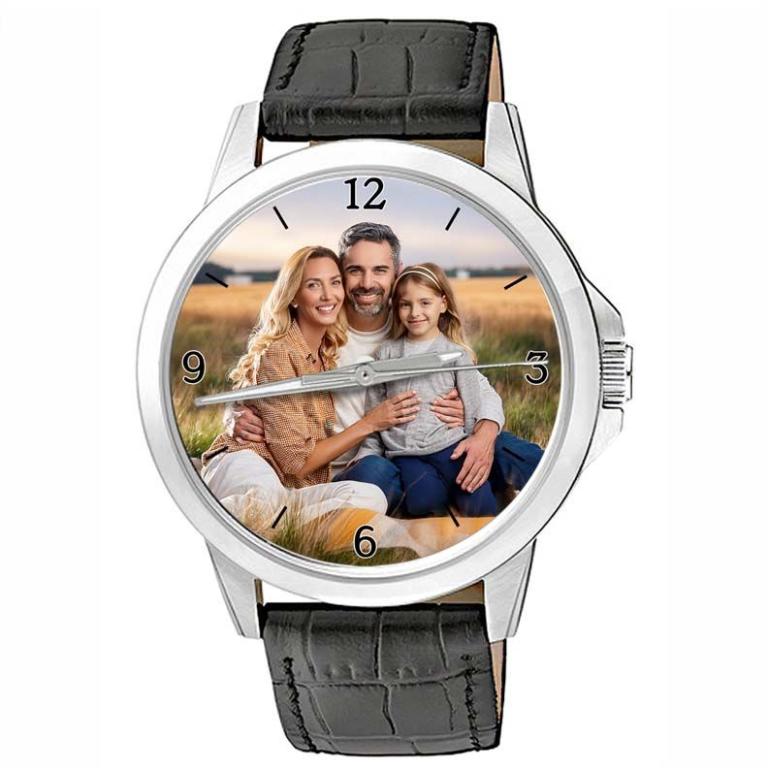 personalisierte Armbanduhr für Herren - Citizen Herrenarmbanduhr mit Lederarmband Zifferblattvariante 05