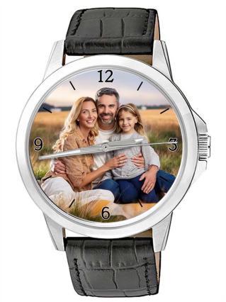 personalisierte Armbanduhr für Herren - Citizen Herrenarmbanduhr mit Lederarmband Zifferblattvariante 05