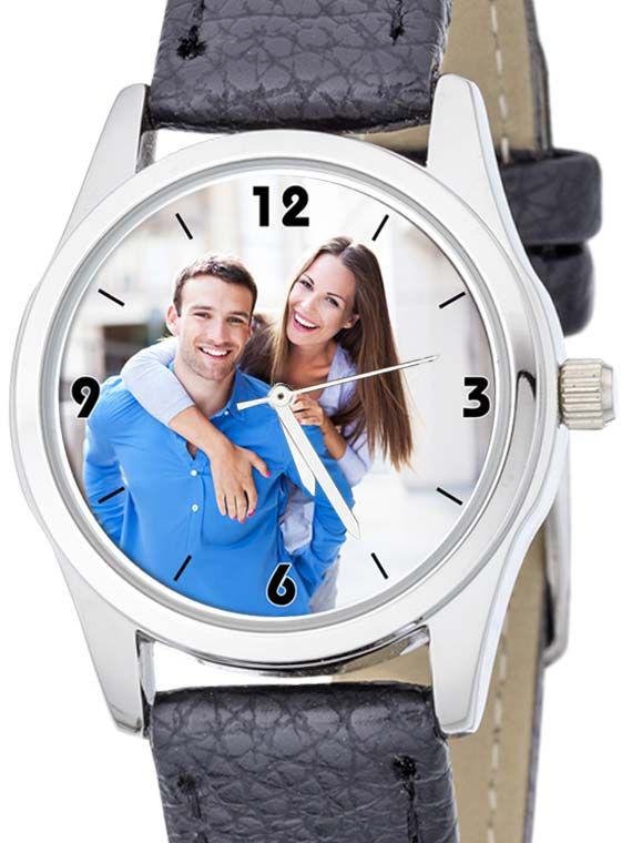 Classic Damenarmbanduhr mit Lederarmband und frei personalisierbarem Zifferblatt