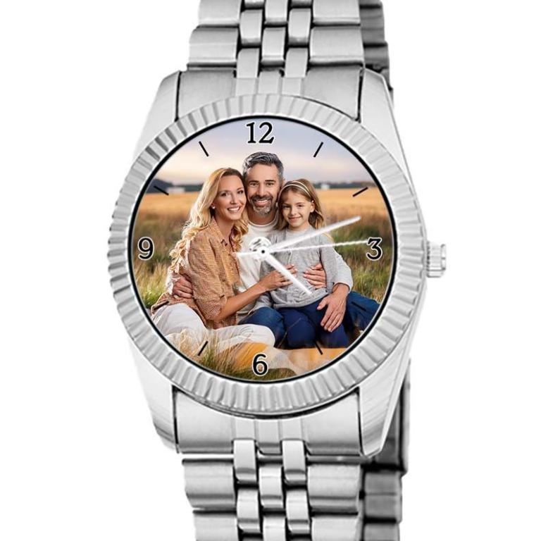 personalisierte Armbanduhr für Damen - Eichmüller Damenarmbanduhr mit Edelstahlarmband  Zifferblattvariante 05