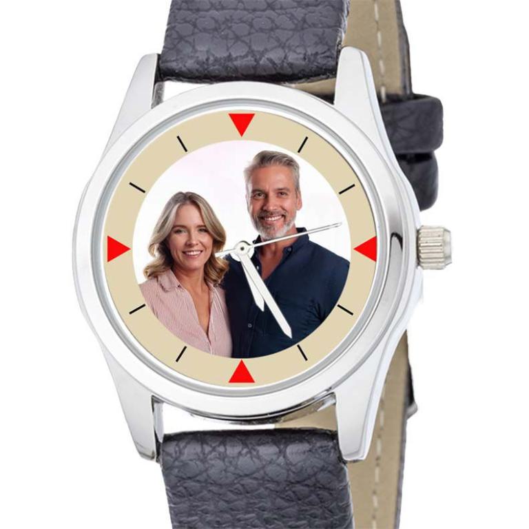personalisierte Armbanduhr für Damen - Eichmüller  Damenarmbanduhr mit Lederarmband Zifferblattvariante 01