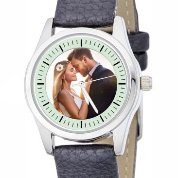 personalisierte Armbanduhr für Damen - Eichmüller  Damenarmbanduhr mit Lederarmband Zifferblattvariante 02