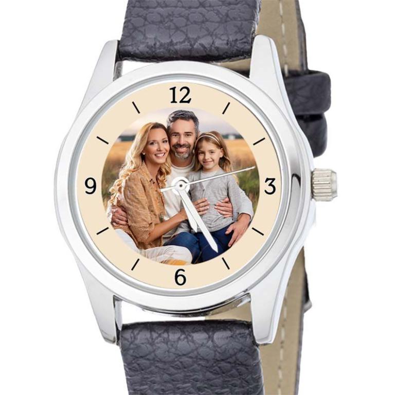 personalisierte Armbanduhr für Damen - Eichmüller  Damenarmbanduhr mit Lederarmband Zifferblattvariante 03