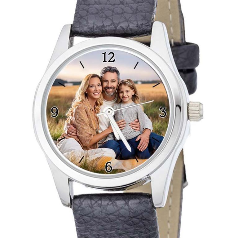 personalisierte Armbanduhr für Damen - Eichmüller  Damenarmbanduhr mit Lederarmband Zifferblattvariante 05