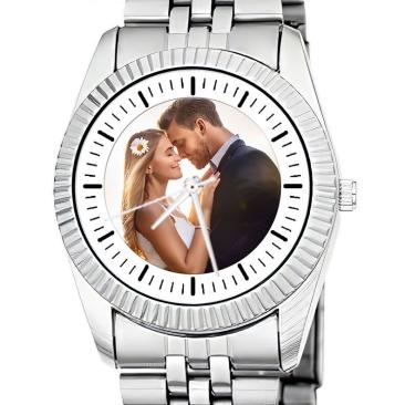 personalisierte Armbanduhr für Damen - Eichmüller Damenarmbanduhr mit Edelstahlarmband Zifferblattvariante 02