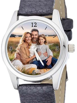 personalisierte Armbanduhr für Damen - Eichmüller  Damenarmbanduhr mit Lederarmband Zifferblattvariante 05