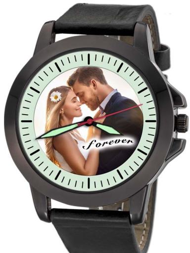 personalisierte Armbanduhr Eichmüller Herren schwarz