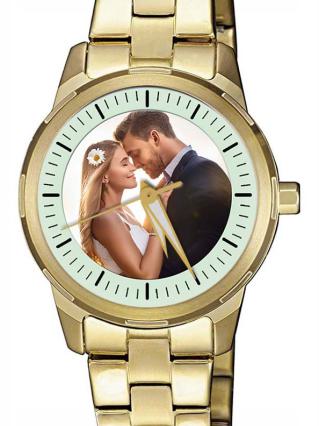 personalisierte Armbanduhr für Damen - Citizen Damenarmbanduhr in Gold plattiert Zifferblattvariante 02
