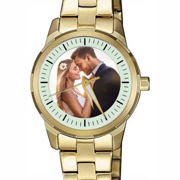 personalisierte Armbanduhr für Damen  - Citizen Damenarmbanduhr in Gold plattiert Zifferblattvariante 02