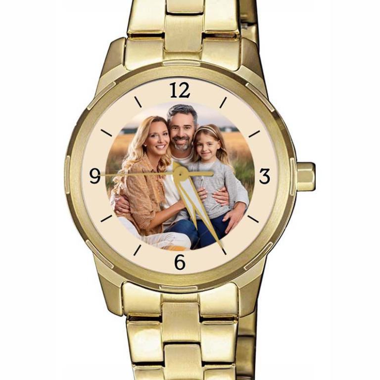 personalisierte Armbanduhr für Damen  - Citizen Damenarmbanduhr in Gold plattiert Zifferblattvariante 03