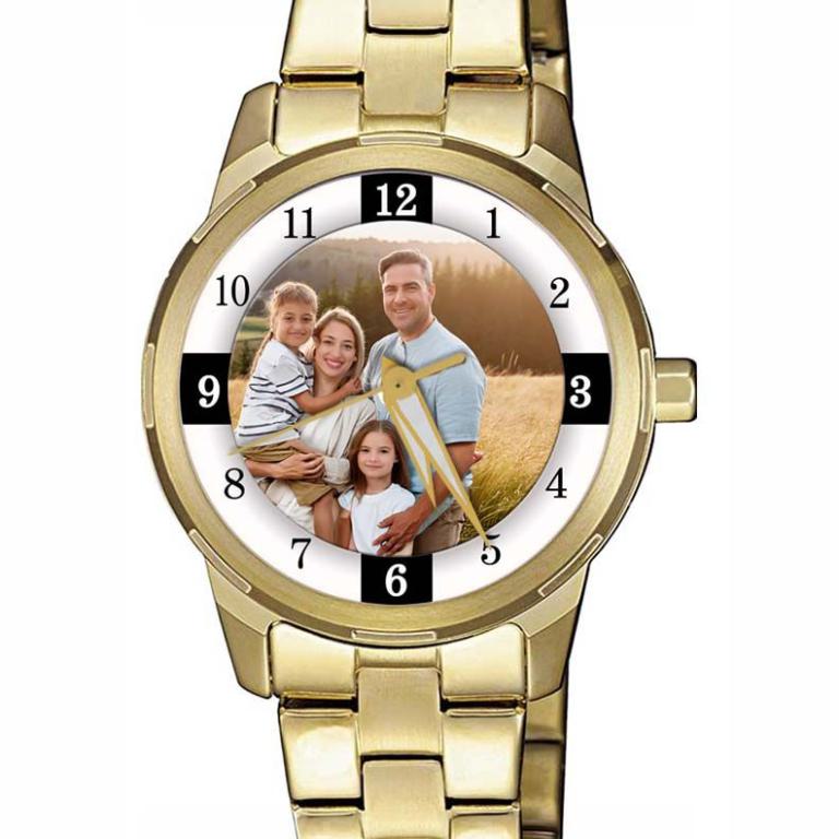 personalisierte Armbanduhr für Damen  - Citizen Damenarmbanduhr in Gold plattiert Zifferblattvariante 04