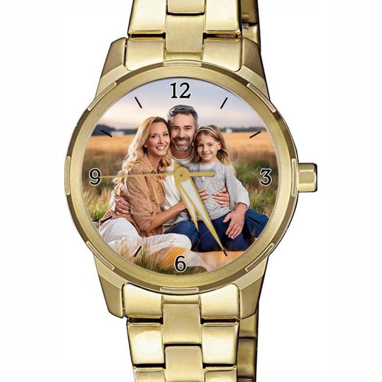 personalisierte Armbanduhr für Damen  - Citizen Damenarmbanduhr in Gold plattiert Zifferblattvariante 05