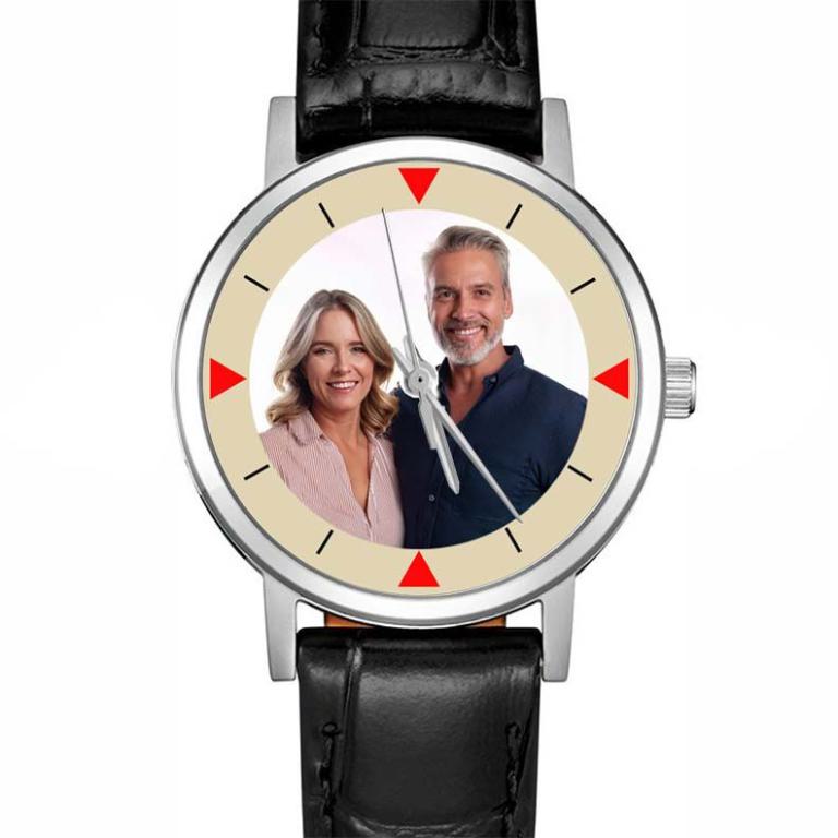 personalisierte Armbanduhr für Damen  - Citizen Damenarmbanduhr mit Lederarmband Zifferblattvariante 01