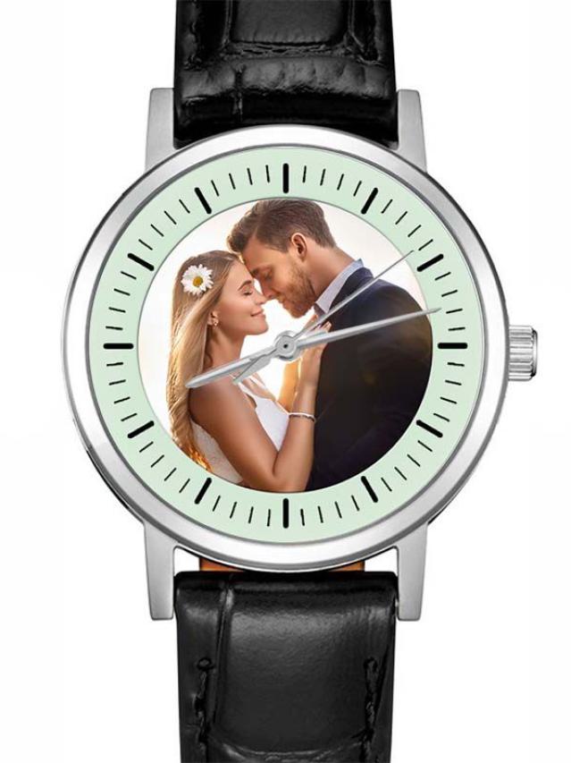 personalisierte Armbanduhr für Damen - Citizen Damenarmbanduhr mit Lederarmband Zifferblattvariante 02