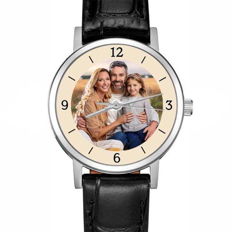 personalisierte Armbanduhr für Damen  - Citizen Damenarmbanduhr mit Lederarmband Zifferblattvariante 03