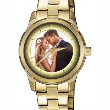 personalisierte Armbanduhr für Damen - Citizen Damenarmbanduhr in Gold plattiert Zifferblattvariante 02