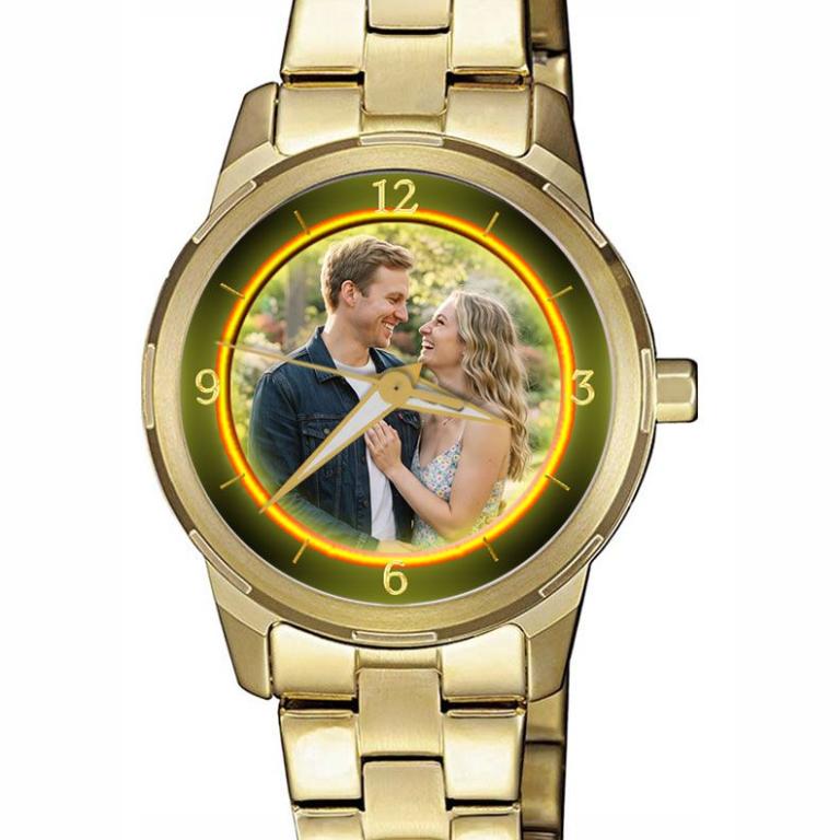 personalisierte Armbanduhr für Damen - Citizen Damenarmbanduhr in Gold plattiert Zifferblattvariante 03