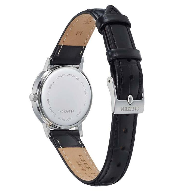 Fotouhr Citizen Damen mit Lederarmband und personalisiertem Zifferblatt