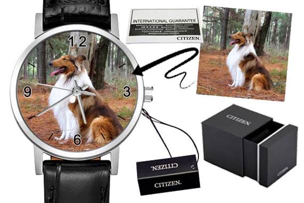 personalisierte Armbanduhr Citizen Lederarmband D