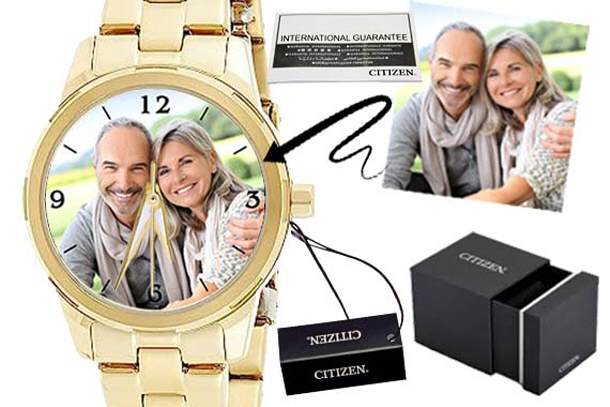 personalisierte Armbanduhr Citizen Gold Damen